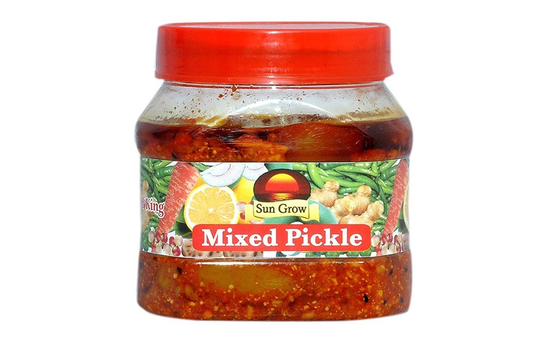 Sun Grow Mixed Pickle-    Plastic Jar  500 grams